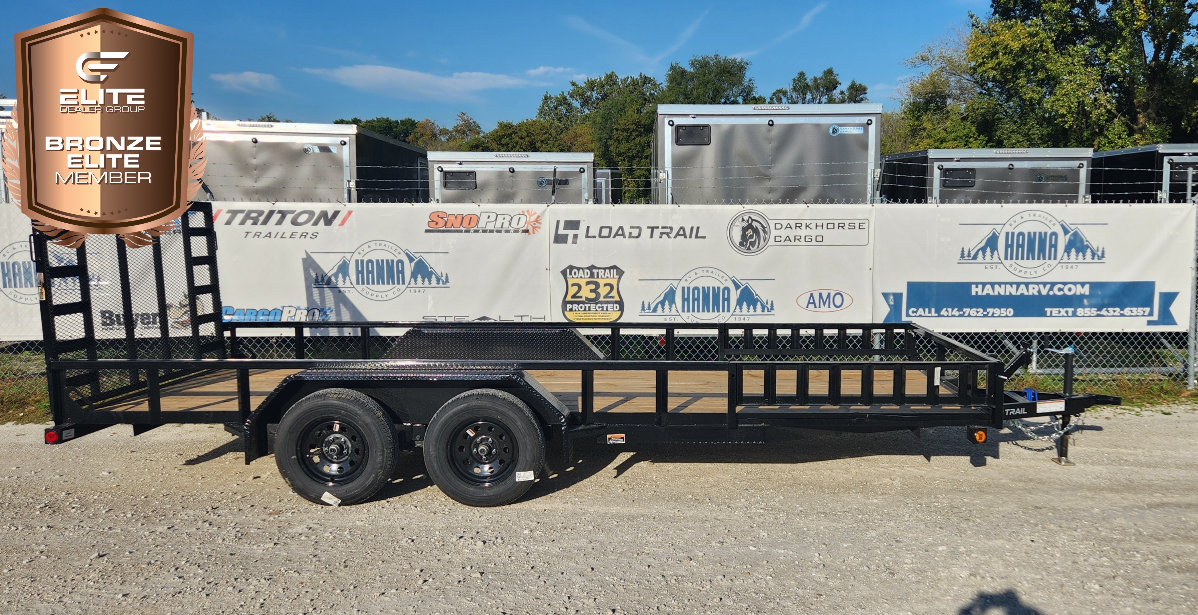 Load Trail 83 X 18 Steel Tandem Axle Utility Trailer with Spring Assist Ramp Gate